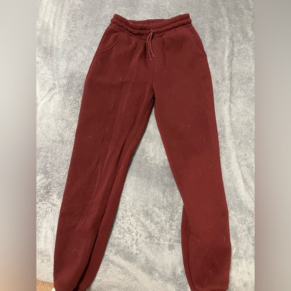 Maroon Cozy Joggers